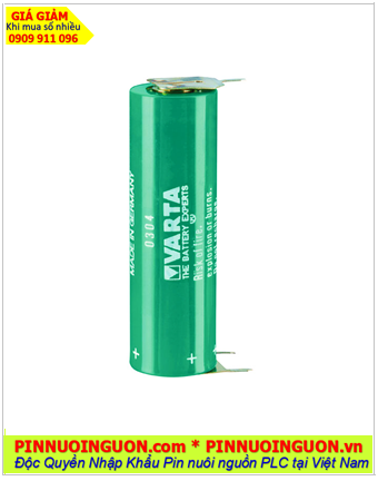 Pin Varta CRAA (chân thép 3 chấu hàn); Pin nuôi nguồn PLC Varta CRAA lithium 3v AA 2000mAh chính hãng, Xuất xứ ĐỨC 